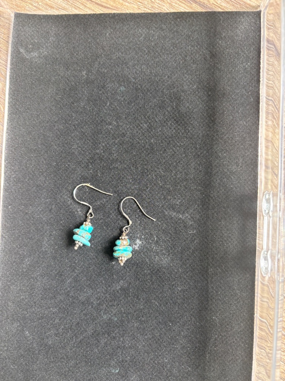 Turquoise Stack Bead Drop Earrings - Women Jewelry